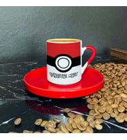 Pokemon Kırmızı Türk Kahvesi Fincanı