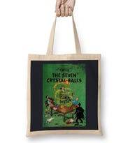 The Adventures Of Tintin The Seven Crystal Balls Vintage Style Cover Bez Çanta Uzun Saplı