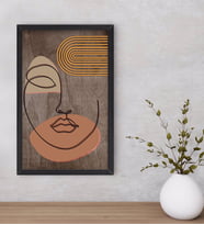BK Home Modern Art Dekoratif Ahşap Siyah Çerçeveli Tablo-11