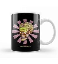 Mars Attacks Retro Japanese Kupa Bardak Porselen
