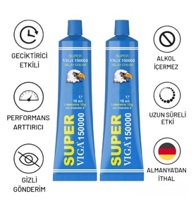 2 KUTU VİGA 150000 GECİKTİRİCİ KREM SETİ 15ML*2
