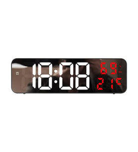 Valkyrie Nem ölçer Dereceli LED Duvar ve Masa Alarm Saati Kırmızı