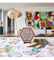 Modern ve Estetik Home Sweet Home Yazılı Masaüstü Aksesuarı Ev ve Ofisiniz İçin Anlamlı Bir Dekorasyon 10x10 cm, Yavru Ağzı