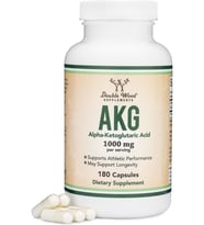 Double Wood AKG (Alpha Ketoglutaric Acid) - 1000 Mg 180 Kapsül- İthal