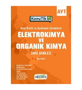 Okyanus Yayınları Ayt Elektrokimya Ve Organik Kimya Konutik Soru Bankası 