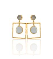 Kadir Jewellery 22 Ayar Altın Kaplama Kadın Sallantılı Küpe -El İşçiliği Ve Hipoalerjenik Küpe-E85