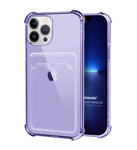 Microsonic Apple iPhone 13 Pro Card Slot Shock Kılıf Lila