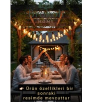 Solar Bahçe Işığı 10 LED Ampul Dekoratif Aydınlatma 8 Işık Modu Güneş Enerjili Dış Mekan Süsleme Işı