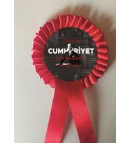 29 EKİM CUMHURİYET BAYRAMI SATEN KOKART ROZET