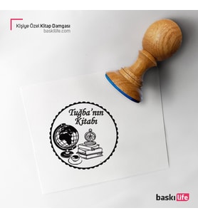 Dünya Kişiye Özel Kitap Damgası Kitap Mührü Kaşe Kitap Mühür Özel Damga 441