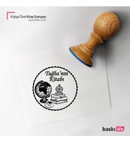 Dünya Kişiye Özel Kitap Damgası Kitap Mührü Kaşe Kitap Mühür Özel Damga 441