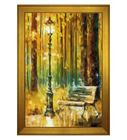 Manzara Temalı Kanvas Tablo 50 x 70 cm Gold Çerçeve