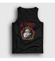 Presmono Unisex Siyah Sleigher Slayer Noel Baba Metal Yılbaşı Atlet 364943tt