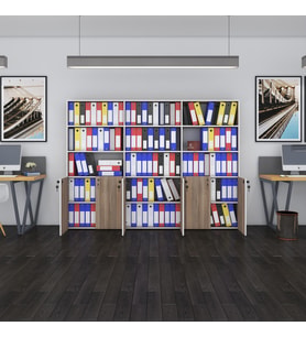 Kenzlife klasör dolabı kilitli kutalmış crd 175*240*30 klasörlük kitaplık ofis arkalıksız