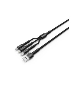 Zore LC93 3 in 1 Usb Kablo (Siyah)