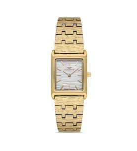 Ferro FL21599AWT-B Quartz Çelik Altın Rengi 22 mm Kadın Kol Saati
