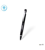 Bood Design LED Işıklı Metal Tükenmez Kalem (Siyah)