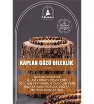 Kaplan Gözü 6mm Doğal Taş Bileklik