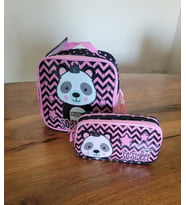 Aliyosso Muggle Panda Desenli Beslenme Çantası Ve Kalem Kutu Seti