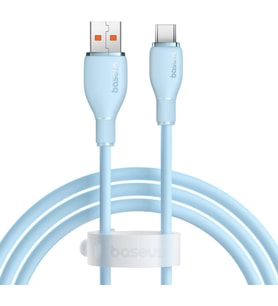 Lexroo Pudding Hızlı Şarj Özellikli Type-C Kablo 100W, 1.2 Metre, Mavi
