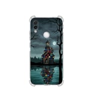 PrintiFy Xiaomi Redmi Note7pro ile Uyumlu Simya Serisi Gölge Ve Cam Tasarımlı Uv Baskılı Köşe Korumalı Antişok Kılıf