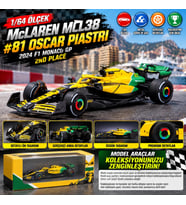 1/64 McLaren MCL38 #81 Oscar Piastri 2024 F1 Monaco GP 2nd Place