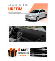 TOYOTA AVENSİS EKRANSIZ T250 (2003-2008) Uyumlu Torpido Koruma Örtüsü Oto Kılıfı - Siyah