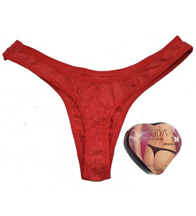 Hediyelik Kutusunda Guda Kırmızı Erotik Bayan G-String