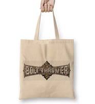 Bolt Thrower Logo 01 Bez Çanta Uzun Saplı