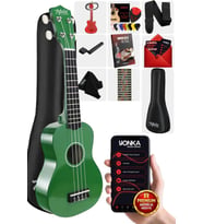 Midex UKX-901GR Yeşil Soprano Ukulele (Askı Çanta Metod Pena)