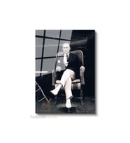 Dikey Cam Tablo Salon Duvar Tablo Dikey Cam Siyah Beyaz Ataturk Kahve Icerken Ev Hediyesi Ofis Tablo