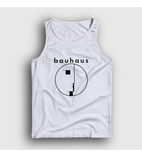 Presmono Unisex Beyaz Logo Müzik Bauhaus Atlet 510518tt (Beyaz)