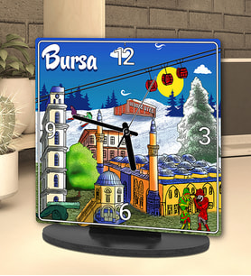 Bursa Tasarımlı Masa Saati
