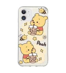 Iphone 11 Uyumlu Winnie The Pooh Tasarımlı Şeffaf Telefon Kılıfı