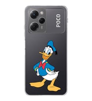 Poco X5 Pro  Kamera korumalı Kapak Donald Duck Tasarımlı  Şeffaf Kılıf
