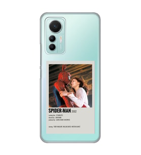 Xiaomi Mi 12 Lite Uyumlu Spider Man Minimalist Poster Desenli Şeffaf Telefon Kılıfı
