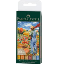 Faber-Castell Pitt Artist Pen Çizim Kalemi Fırça Uçlu Sonbahar Serisi 6'Lı