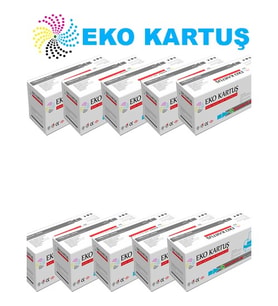 Eko Kartuş Hp 4ZB78A Ekonomik Avantajlı 10’lu Paket Çipli Muadil Toner, (Siyah)