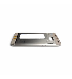 G935 Orta Kasa Galaxy S7 Edge Uyumlu Siyah Renk Orta Kasa Çerçeve + Ses Açma ON OFF Tuş Plastik Kamera Camı Koyu Gri