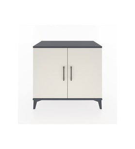 Hyperion Şifonyer 3 Raflı 2 Kapaklı 88x44x80 Antrasit-Aytaşı