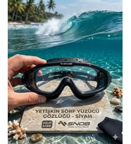 Yetişkin Sörf Yüzücü Gözlüğü Siyah