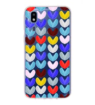 PrintiFy Samsung Galaxy A2 Core ile Uyumlu 1mm Slim Fit Water Color 1 Baskılı Şeffaf  Kılıf