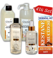 Simav Synaus Kestane Özlü ve Termal Sulu Kolonya Seti - 4'lü