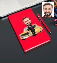 Kişiye Özel Araba Tasarımlı Karikatür Defter Ve Kalem Seti 83