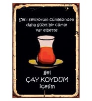 Ahşap MDF Poster (27x18cm)