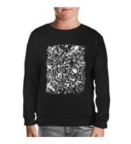 Clown Siyah Çocuk Sweatshirt