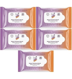 Lux Makyaj Temizleme Mendili Havlu 100 Yaprak (5PK*20)