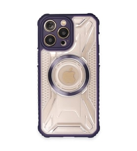 Apple İphone 13 Pro Max Kılıf Prag Magneticsafe Kapak - Derin Mor