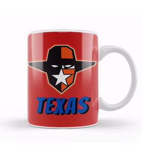 Texas Vintage Retro Rainbow Style Kupa Bardak Porselen