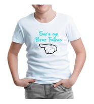 She's my Best Friend 2 Beyaz Çocuk Tshirt